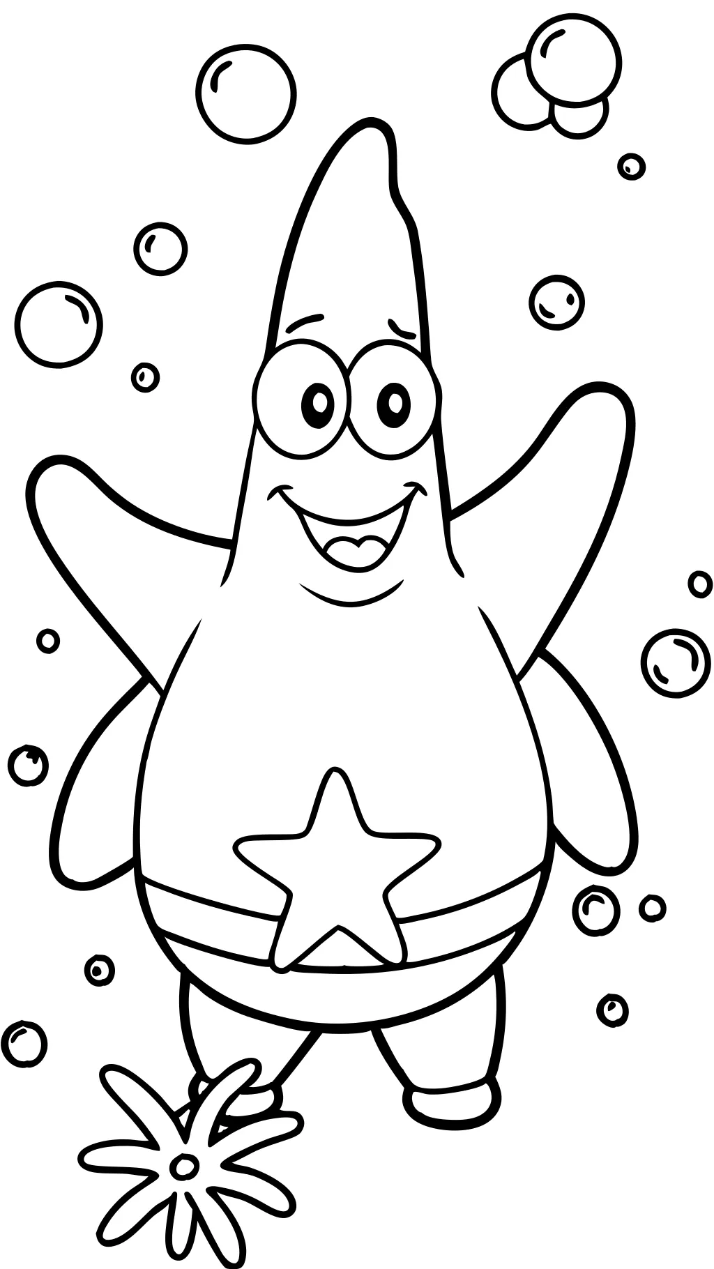 Páginas para colorear de Bob Esponja Patrick